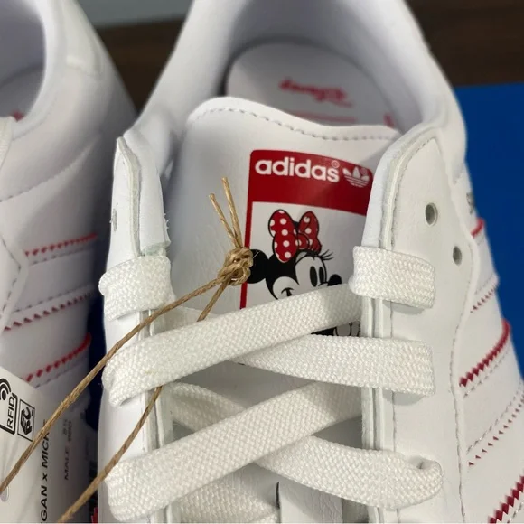 Adidas Originals Samba Vegan x Minnie Mouse White Sneakers GY1890 Men's Sz - Picture 3 of 9